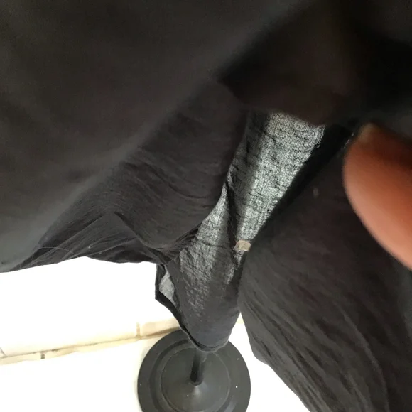 Roller Rabbit Women Elegant Black Long Sleeve Tiered Dress L - Picture 10 of 15